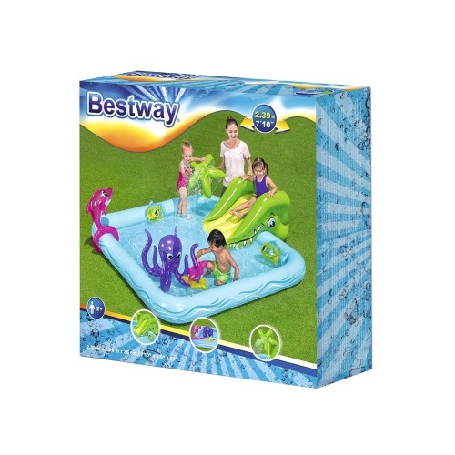 Bestway Басейн Дитячий дитячий басейн Ігровий майданчик АКВАРИУМ + гірка 53052 фото 10
