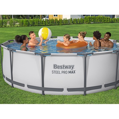 Басейн Bestway FRAME 366x122 см 11 в 1 + кришка для драбини з насосом 56420 фото 10