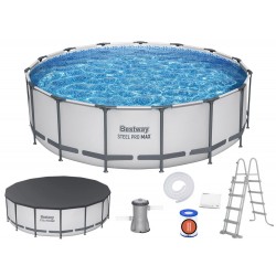 Bestway Frame Pool 457x122cm 10in1 Pump Ladder Cover 56438