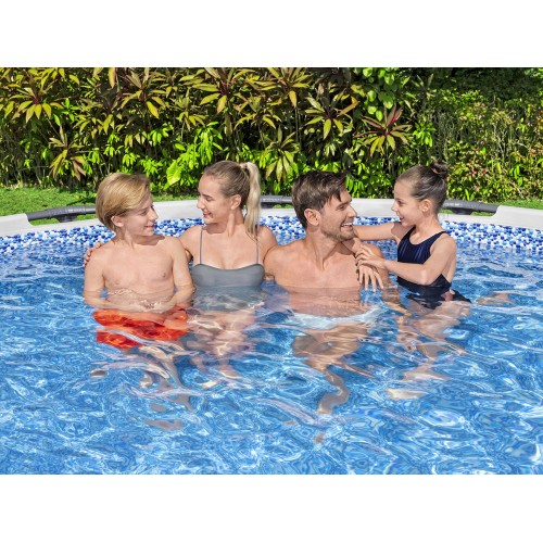 Bestway Frame Pool 457x122cm 10in1 Pump Ladder Cover 56438 фото 9