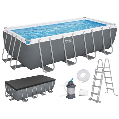 Bestway Frame Pool 488x244x122cm 9in1 Pump Ladder Cover 56671 фото 2