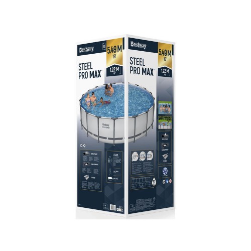 Bestway Frame Pool 549x122cm 10in1 Pump Ladder Cover 56462 фото 11