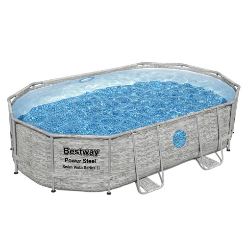Каркас для басейну Bestway 488x305x107 11 в 1 камінь 56946 фото 8