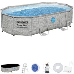 Каркас для басейну Bestway 488x305x107 11 в 1 камінь 56946