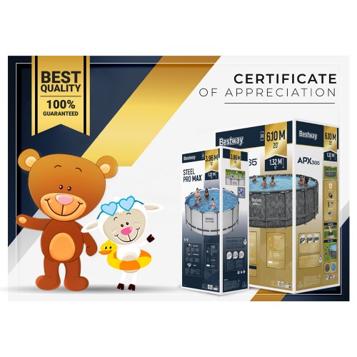 Bestway Frame Pool 366cm x 76cm 7in1 Pump + Filter 56681 фото 9