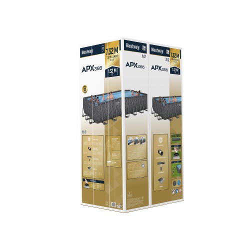 Басейн Bestway Frame ALL YEAR APX 365 732 см х 366 см х 132 см з насосною драбиною 561 KG фото 13