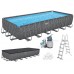 Басейн Bestway Frame ALL YEAR APX 365 732 см х 366 см х 132 см з насосною драбиною 561 KG
