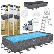 Басейн Bestway Frame ALL YEAR APX 365 732 см х 366 см х 132 см з насосною драбиною 561 KG