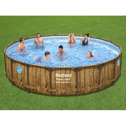 Басейн Bestway Frame Wood 549x122 11-в-1 56977 фото 9