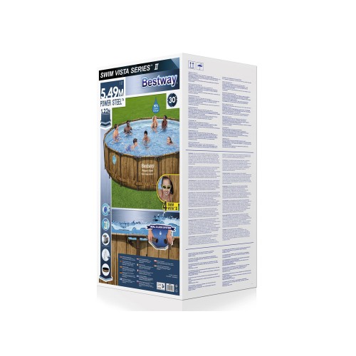 Басейн Bestway Frame Wood 549x122 11-в-1 56977 фото 12