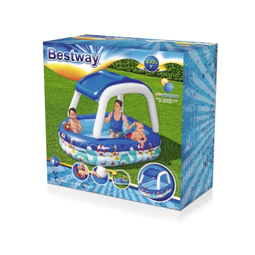Bestway Надувний басейн зі знімним дахом + кермо Sea Captain 54370 фото 7