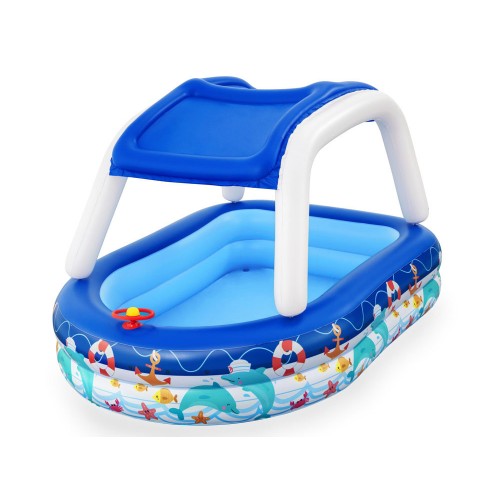 Bestway Надувний басейн зі знімним дахом + кермо Sea Captain 54370 фото 6