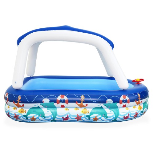 Bestway Надувний басейн зі знімним дахом + кермо Sea Captain 54370 фото 1
