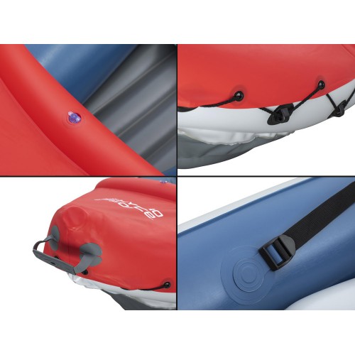 Надувний каяк Bestway Kajak Rapid X3 на 3 особи + сумка для весла 381x100 см 65132 фото 9