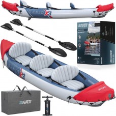 Надувний каяк Bestway Kajak Rapid X3 на 3 особи + сумка для весла 381x100 см 65132