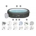 Bestway Lay-Z-Spa Mauritius джакузі 5-7 осіб WiFi додаток гідромасаж 60067