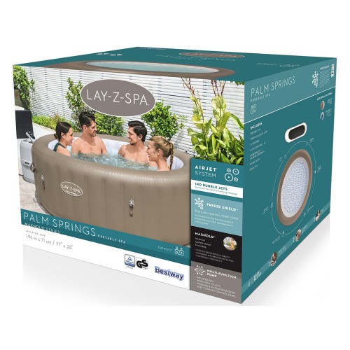 Bestway Lay-Z-Spa Palm Springs 4-6 осіб 196 см гідромасаж 140 струменів 60017 фото 13