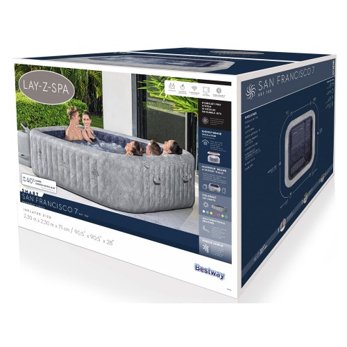 Bestway Lay-Z-Spa San Francisco Pro 7 Wi-Fi App LED 5-7 Persons 6001Q фото 14