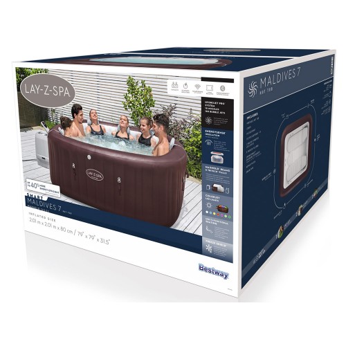 Bestway Lay-z-Spa Maldives Pro7 2025 джакузі WiFi LED app 5-7 людей 6001U фото 14