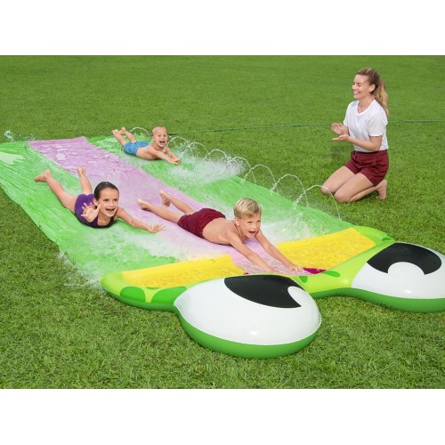 Потрійна водна гірка Bestway FROG H2O GO! Довжина - 4,88м 52389 фото 6