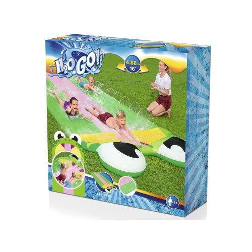 Потрійна водна гірка Bestway FROG H2O GO! Довжина - 4,88м 52389 фото 8