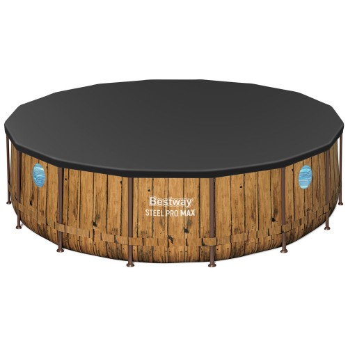 Bestway рамка дошка для басейну з малюнком 488x122 см кришка для драбини насос 56725 фото 3