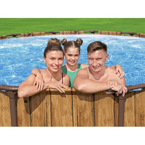 Bestway рамка дошка для басейну з малюнком 488x122 см кришка для драбини насос 56725 фото 9