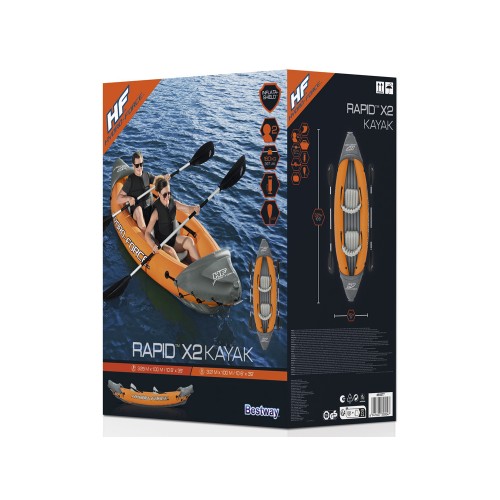 Bestway надувний каяк 2 особи LITE-RAPID X2 весла 65077 фото 14