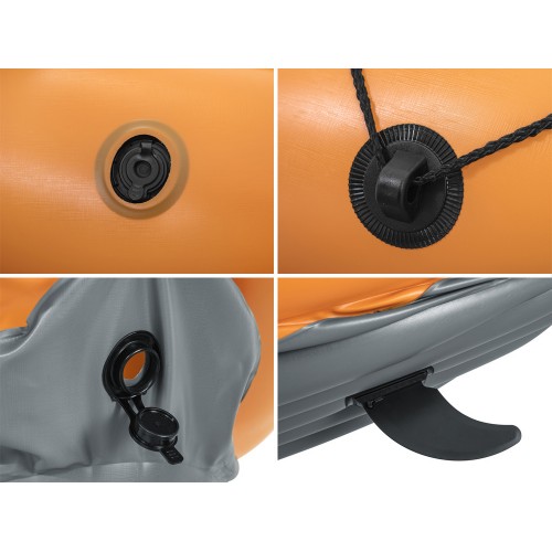 Bestway надувний каяк 2 особи LITE-RAPID X2 весла 65077 фото 9