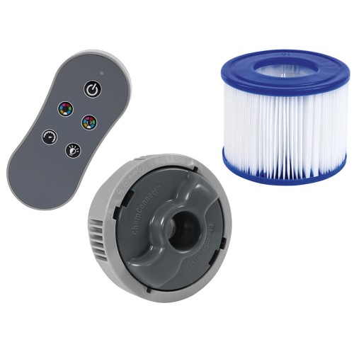 Джакузі Bestway Lay-Z-Spa HOLLYWOOD 4-6 осіб 196 см LED 60059 фото 8
