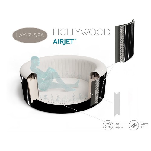 Джакузі Bestway Lay-Z-Spa HOLLYWOOD 4-6 осіб 196 см LED 60059 фото 3