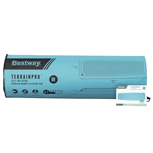 Матрац Bestway TerrainPro Самонадувний спальний килимок 183x51см 69621 фото 12