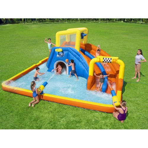 Стінка-гірка Bestway величезна WATER PLAYROUND 551x502x265cm 53377 фото 2