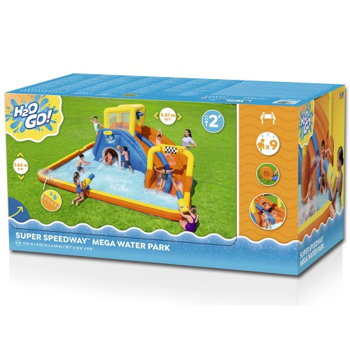 Стінка-гірка Bestway величезна WATER PLAYROUND 551x502x265cm 53377 фото 14