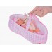 Baby Doll Newborn одягнена в рожевий капелюшок плаття талісман кролик ZA5007 RO