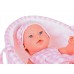 Baby Doll Newborn одягнена в рожевий капелюшок плаття талісман кролик ZA5007 RO