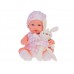 Baby Doll Newborn одягнена в рожевий капелюшок плаття талісман кролик ZA5007 RO