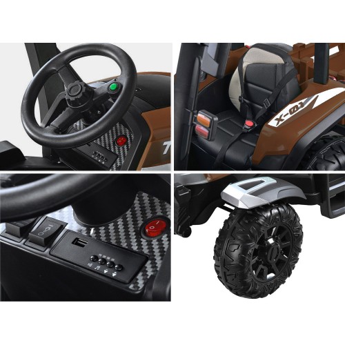 Великий причіп електротягач 4x4 на акумуляторі + пульт PA0266 BR фото 6