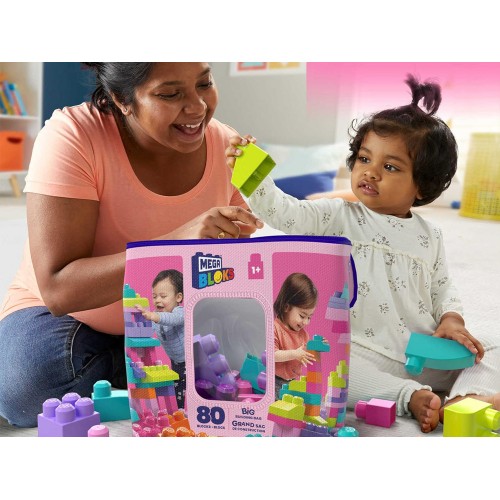Fisher Price First Big Blocks Mega Bloks 80 деталей для дітей ZA5525 фото 10