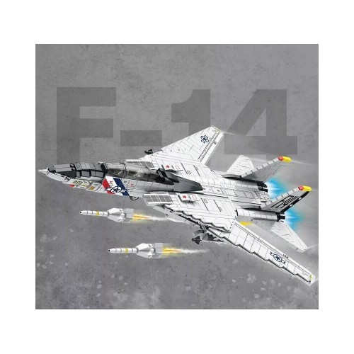 Технічні блоки F-14 Tomcat 1600 штук Американський винищувач ZA5301 фото 8