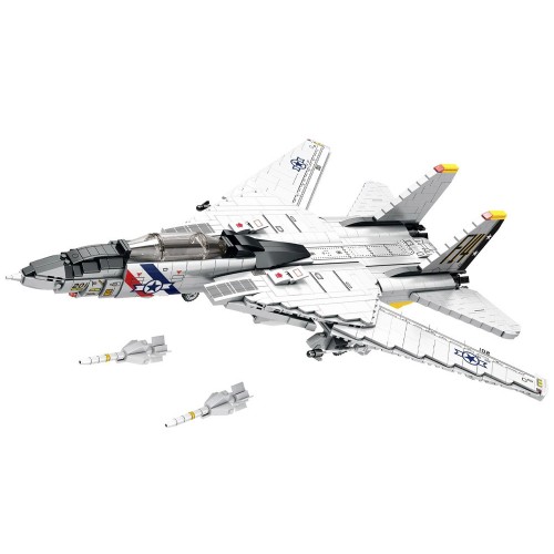 Технічні блоки F-14 Tomcat 1600 штук Американський винищувач ZA5301 фото 1