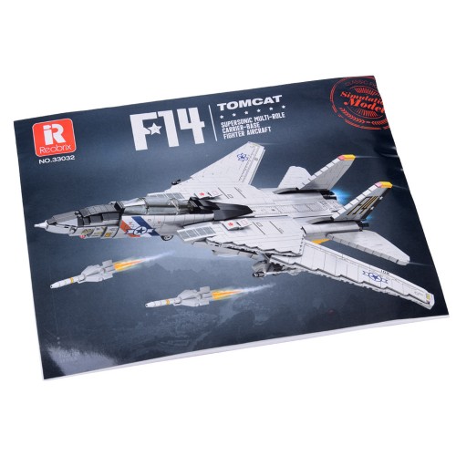 Технічні блоки F-14 Tomcat 1600 штук Американський винищувач ZA5301 фото 5