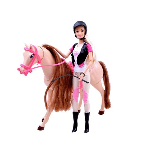 Лялька Anlily Jockey with Horse Walking Horse ZA2454 фото 2