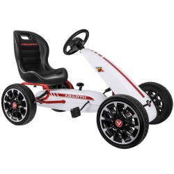 Педальна машина GOKART ABARTH Великі м'які колеса PA0167