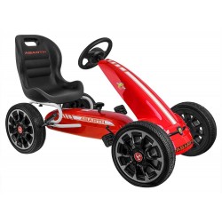 Педальна машина GOKART ABARTH Великі м'які колеса PA0167