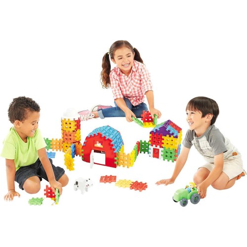 Будівельні блоки Little Tikes Creative Waffles FARMA 80шт ZA5113 фото 5