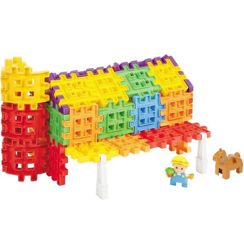 Будівельні блоки Little Tikes Creative Waffles FARMA 80шт ZA5113 фото 7