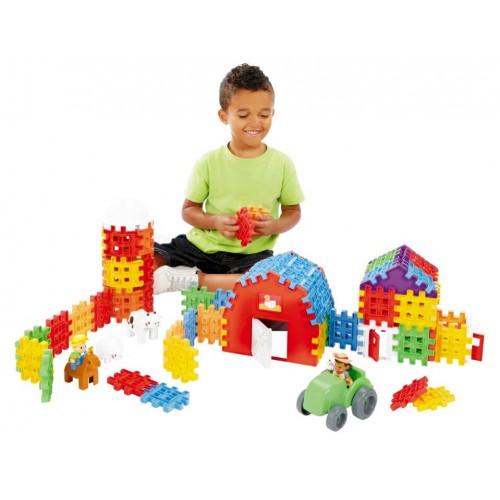 Будівельні блоки Little Tikes Creative Waffles FARMA 80шт ZA5113 фото 8