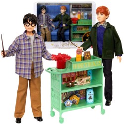 Великий набір ляльок Mattel Гаррі Поттер Рон у поїзді Гоґвортсу ZA5082