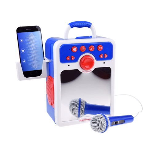 Дитяча музична колонка з мікрофоном Blue Boombox IN0167 фото 5
